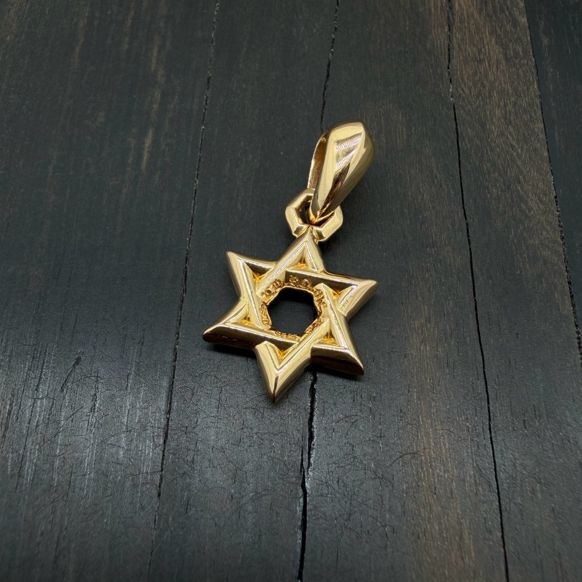 22K Gold Star of David Pendant