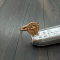 22K Gold Horseshoe Cross logo Ring