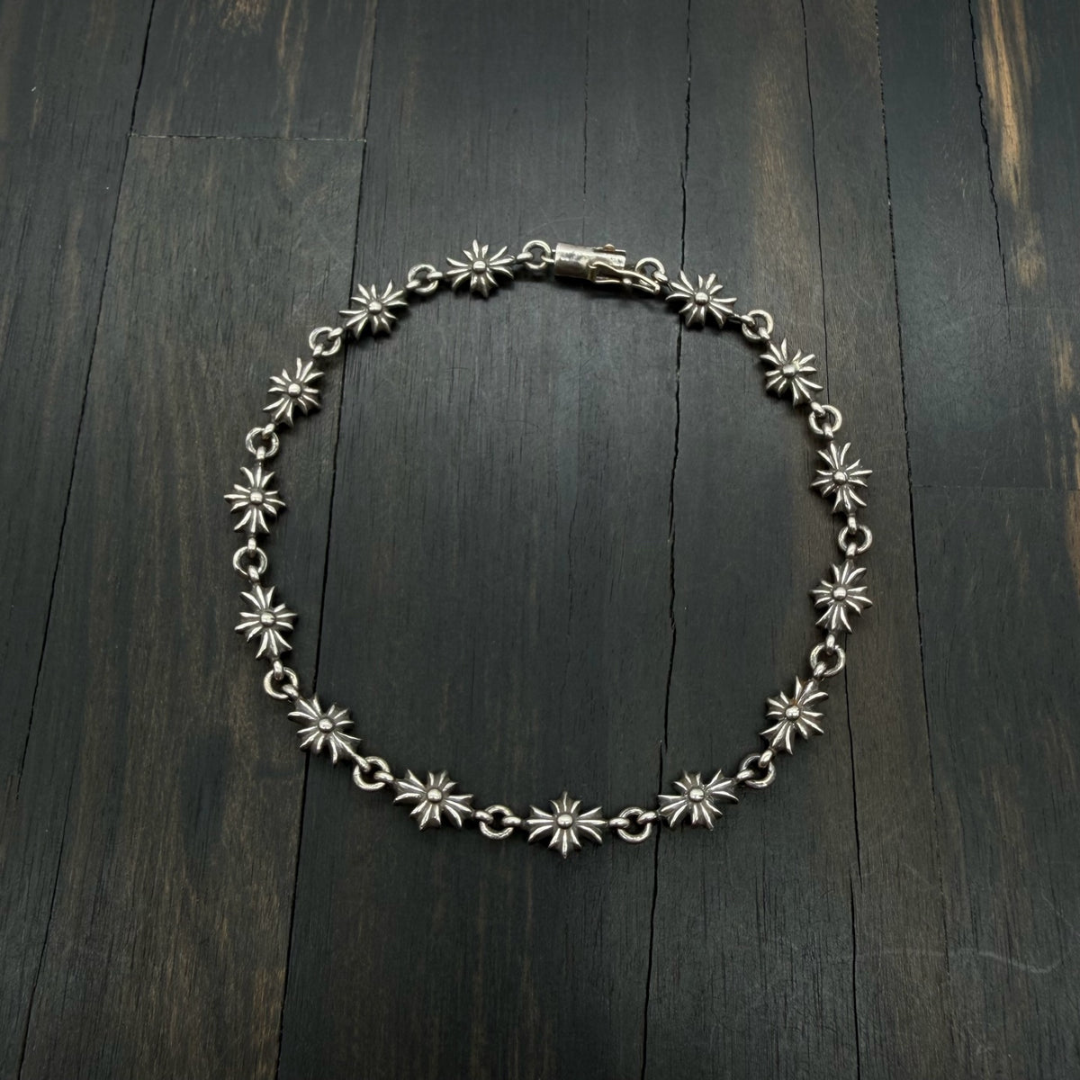 Tiny E Cross Bracelet