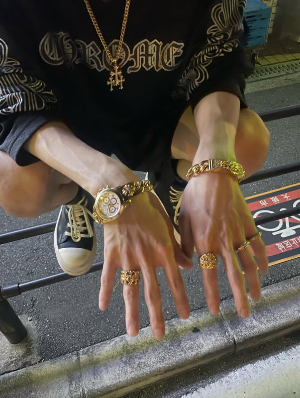 22K Gold Full Diamond Cemetery RIng