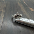 Silver Triple Cross Crown Ring