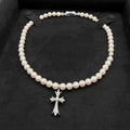 18K White Gold Pearl Necklace