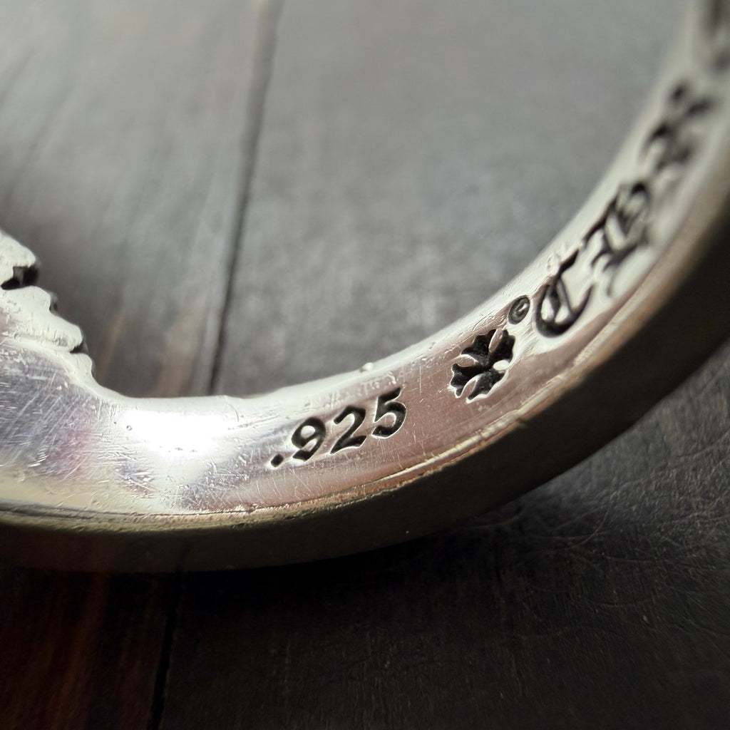 Silver Triple Cross Crown Ring