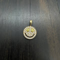 18k Gold Smiley Pendant