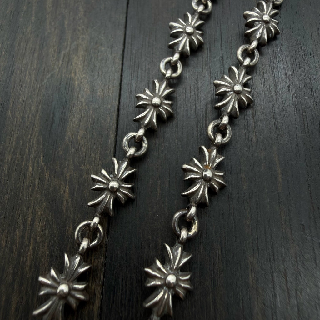 Tiny E Cross Bracelet