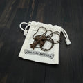 Brown Silicone Resin Cross Pendant