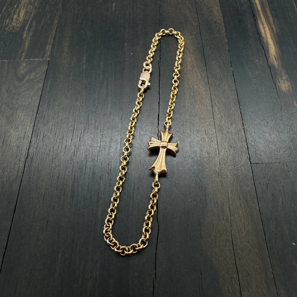 22K Gold Baby Fat Roll Chain Bracelet