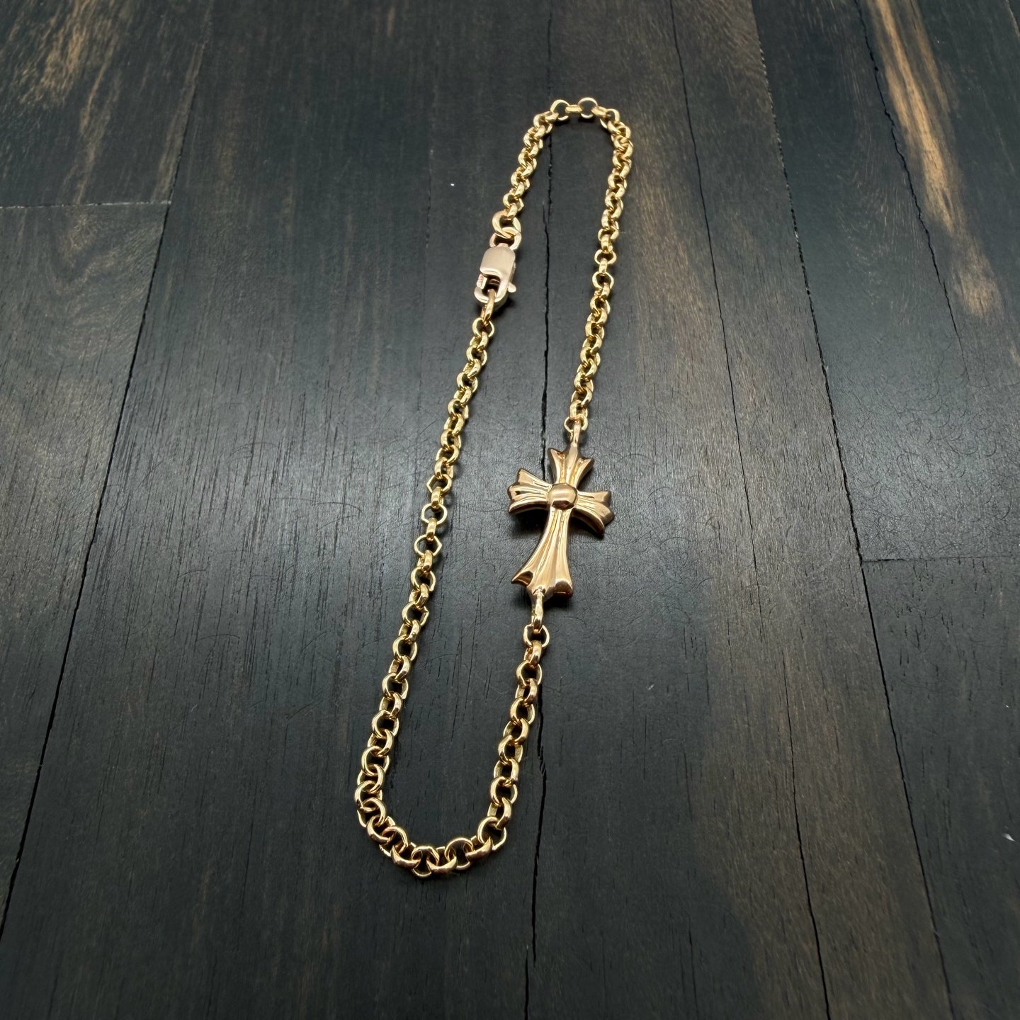 22K Gold Baby Fat Roll Chain Bracelet