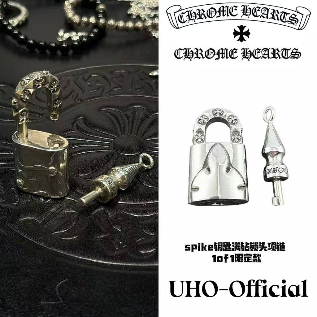 925 Silver Padlock Pendant