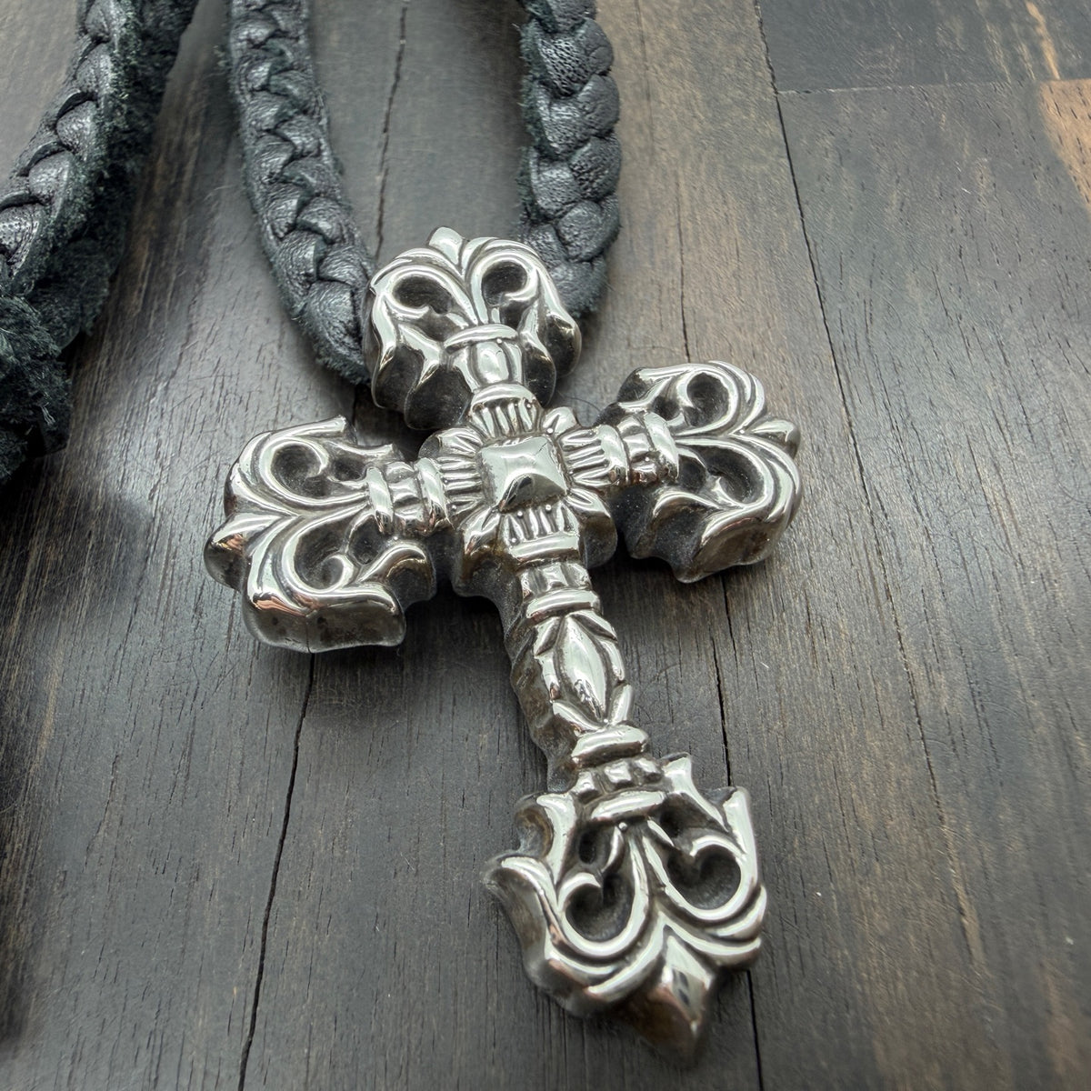 Flame Cross Necklace