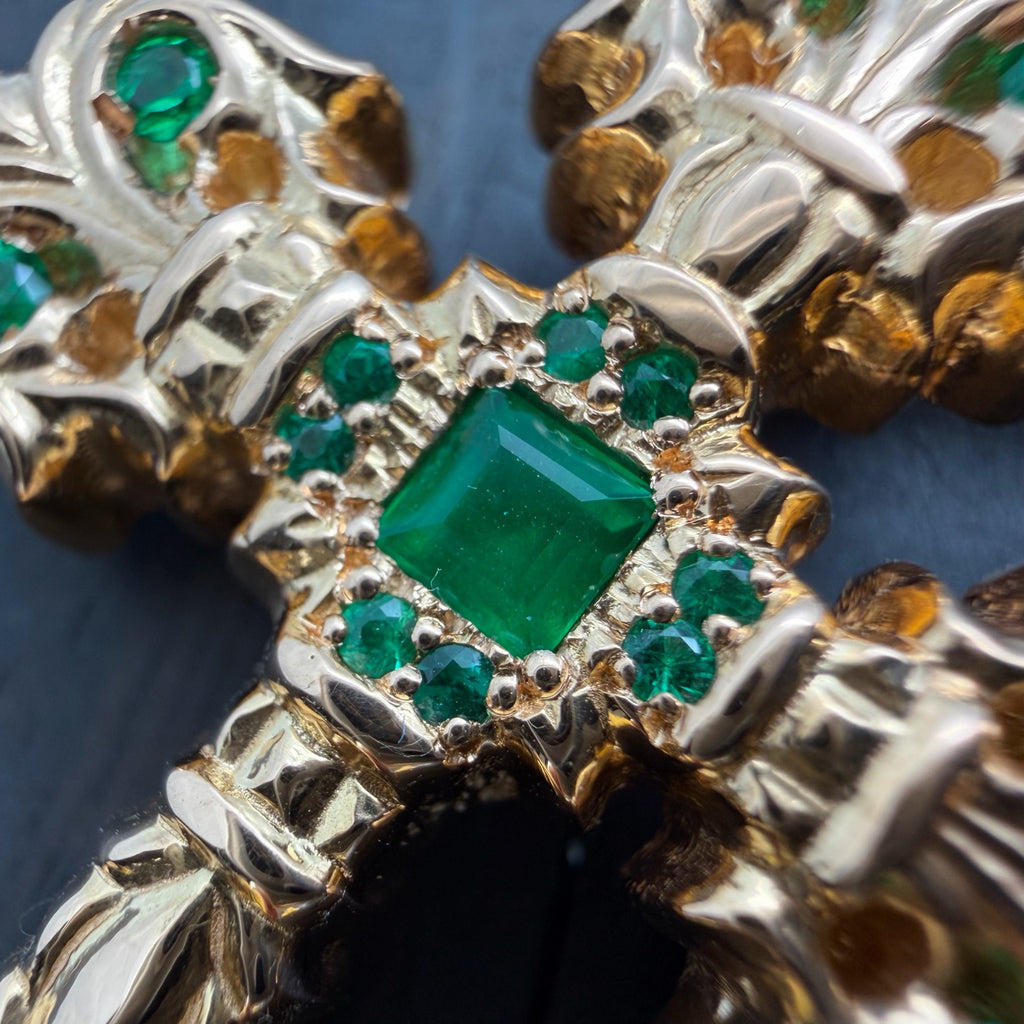 Emerald Diamond Pendant