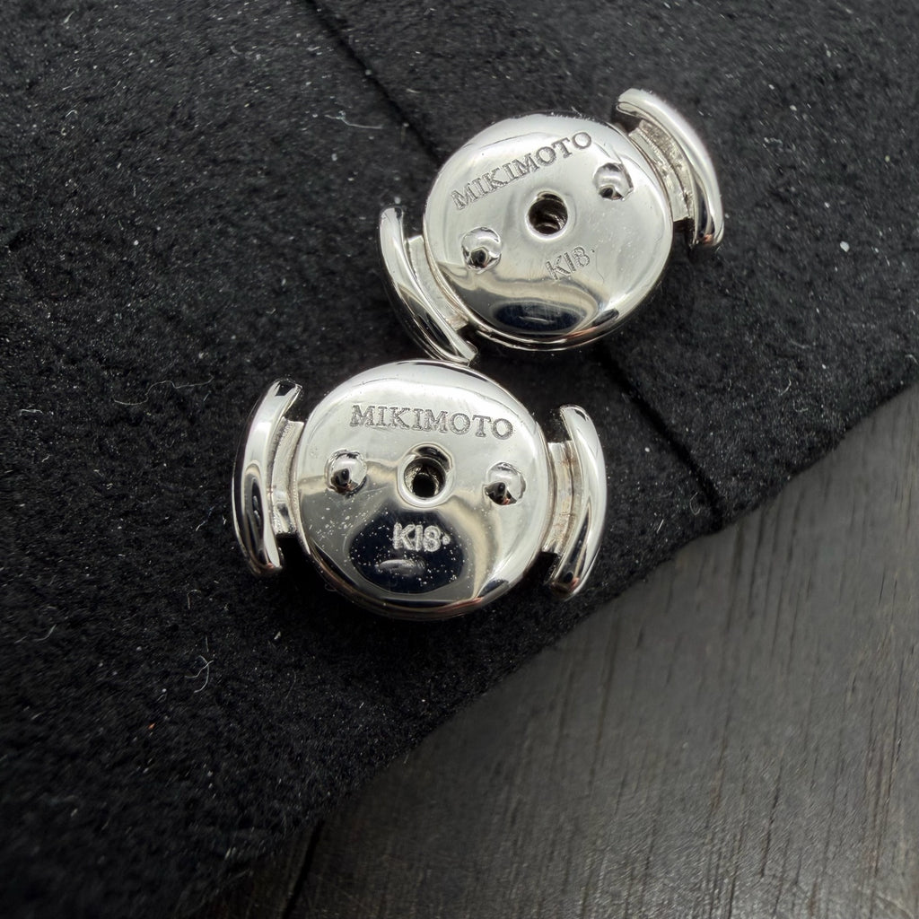 18K White Gold Pearl Stud Earring