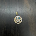 18k Gold Smiley Pendant