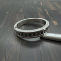 Fleur-de-Lis Hinged Bangle
