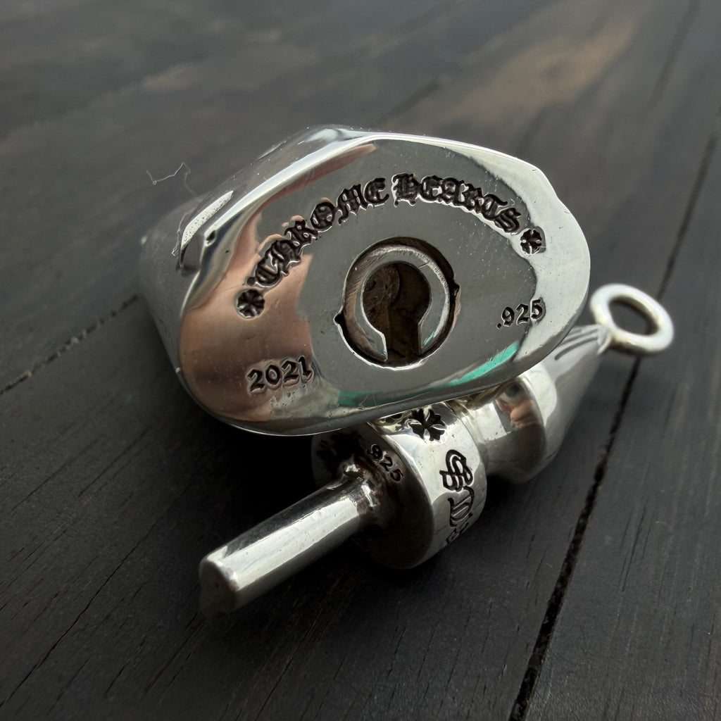 925 Silver Padlock Pendant