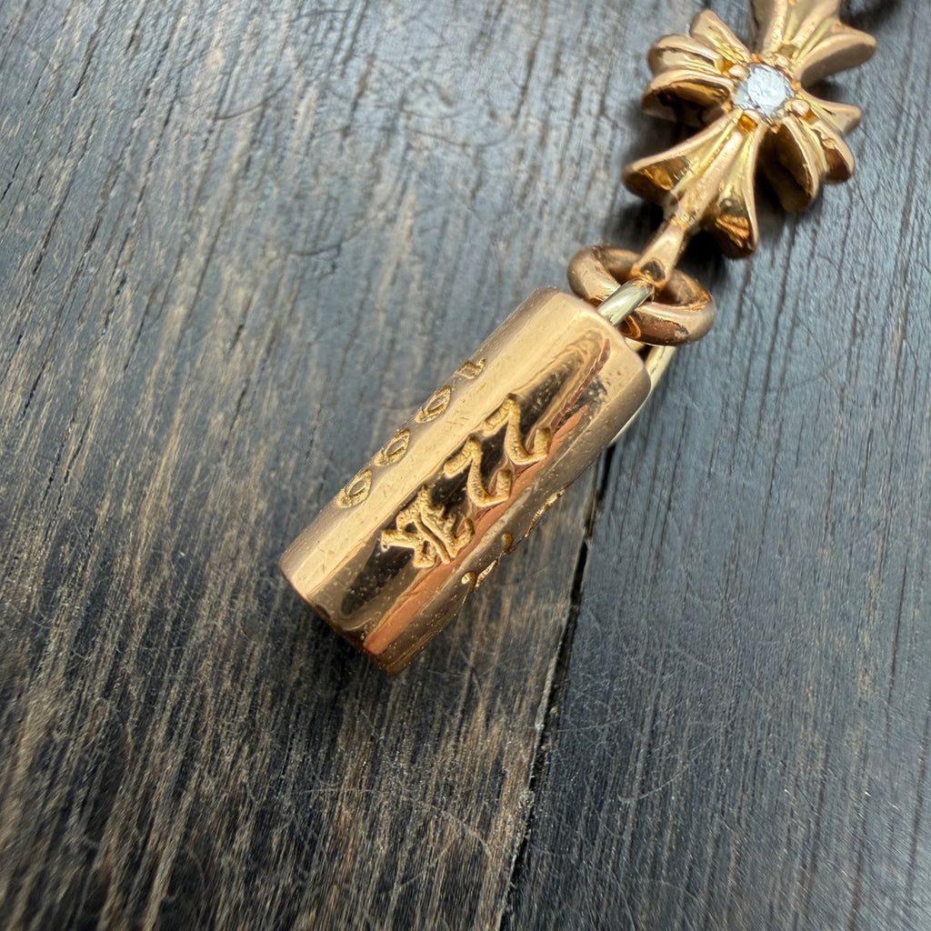 Tiny E Cross Bracelet