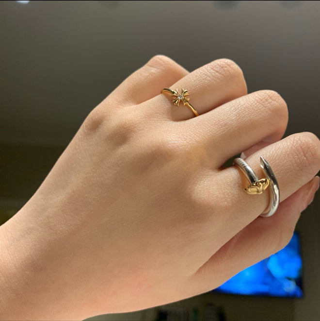 22K Gold CH Plus Ring