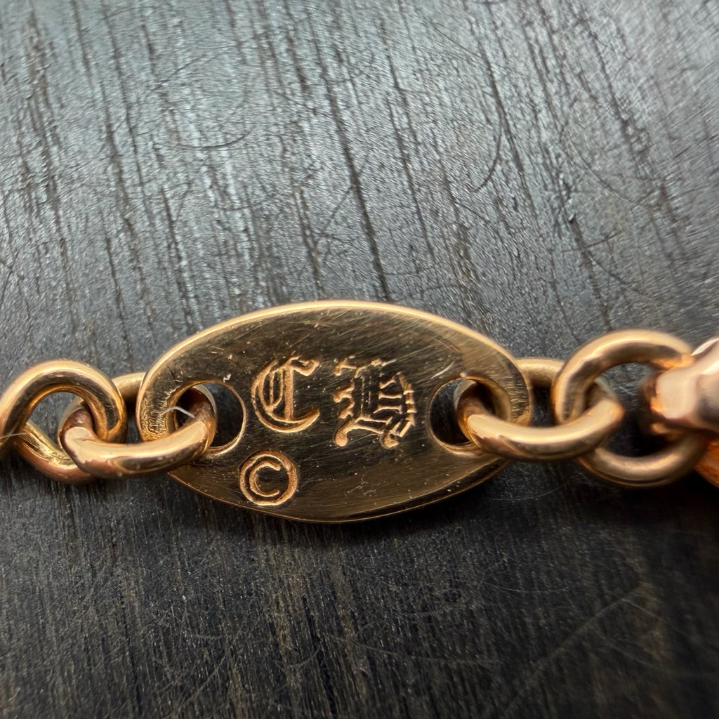 22K Gold Bamboo Chain with 750 Clasp