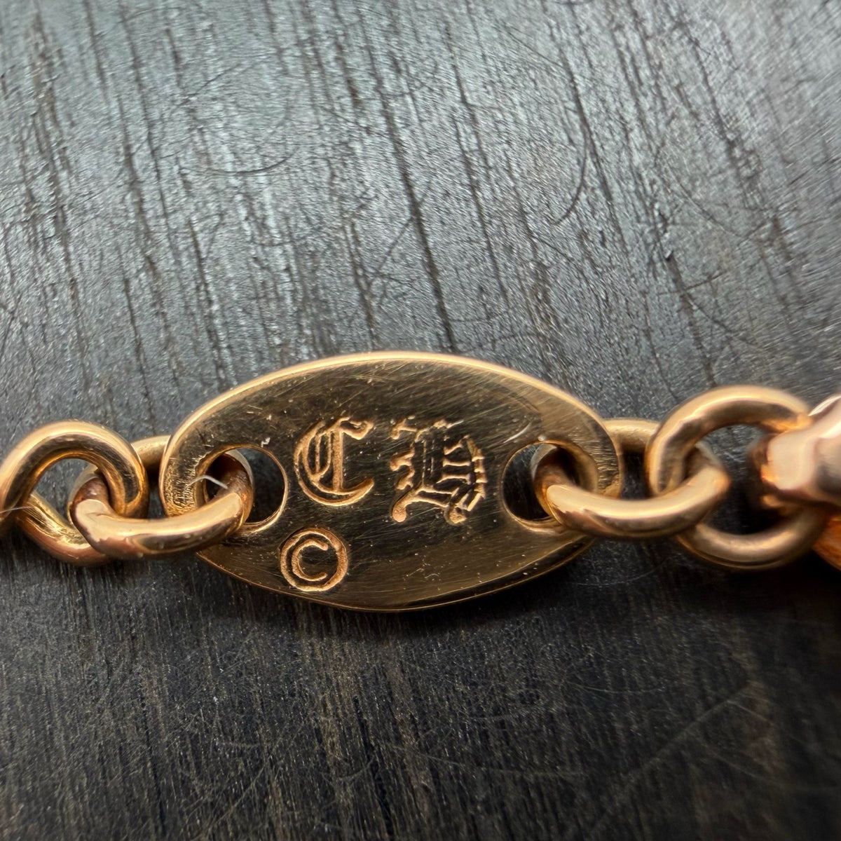 22K Gold Bamboo Chain with 750 Clasp