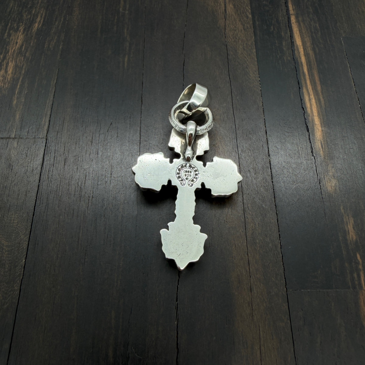 Teardrop Flame Cross Pendant