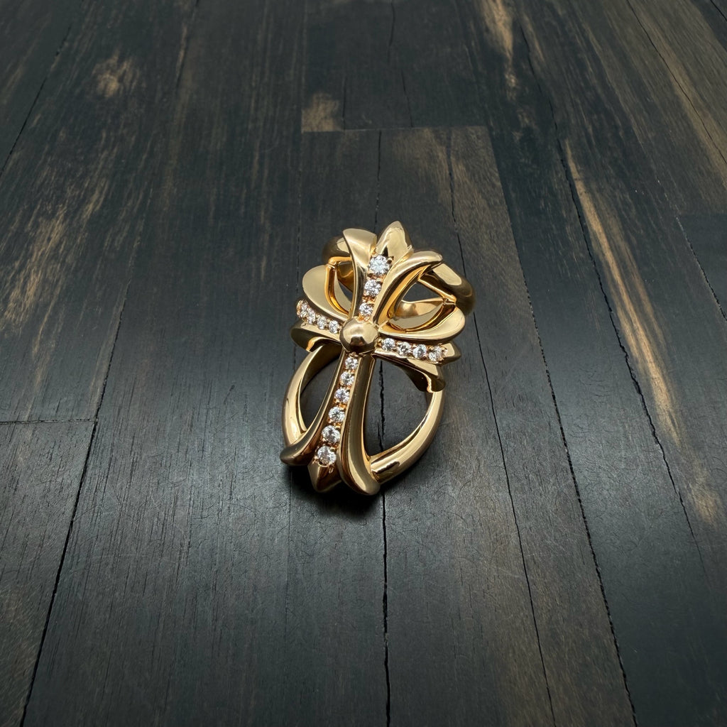 22k Gold Full Diamond Infinity Ring