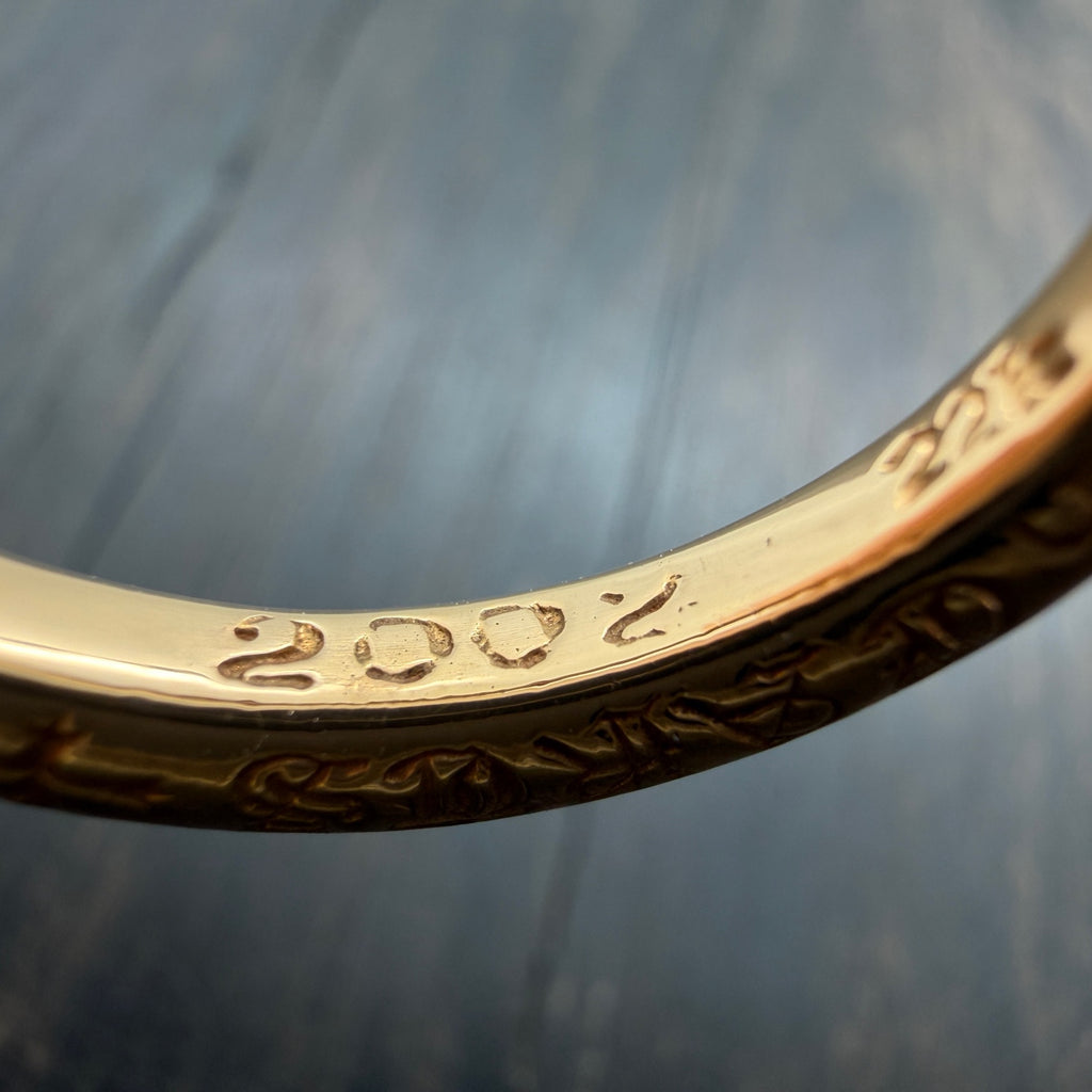 22K Gold 3MM Plain Ban Ring