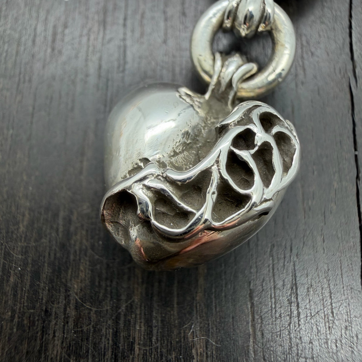 925 Silver Vine Heart Bracelet
