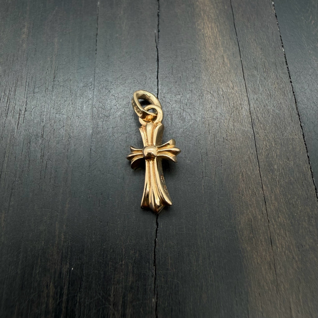 22K Solid God Cross Pendant